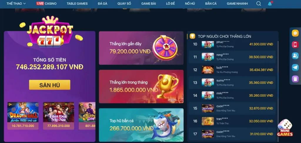 Kho game đa dạng tại 78win8